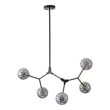 Lustră pe tijă 5xG9/15W/230V gri