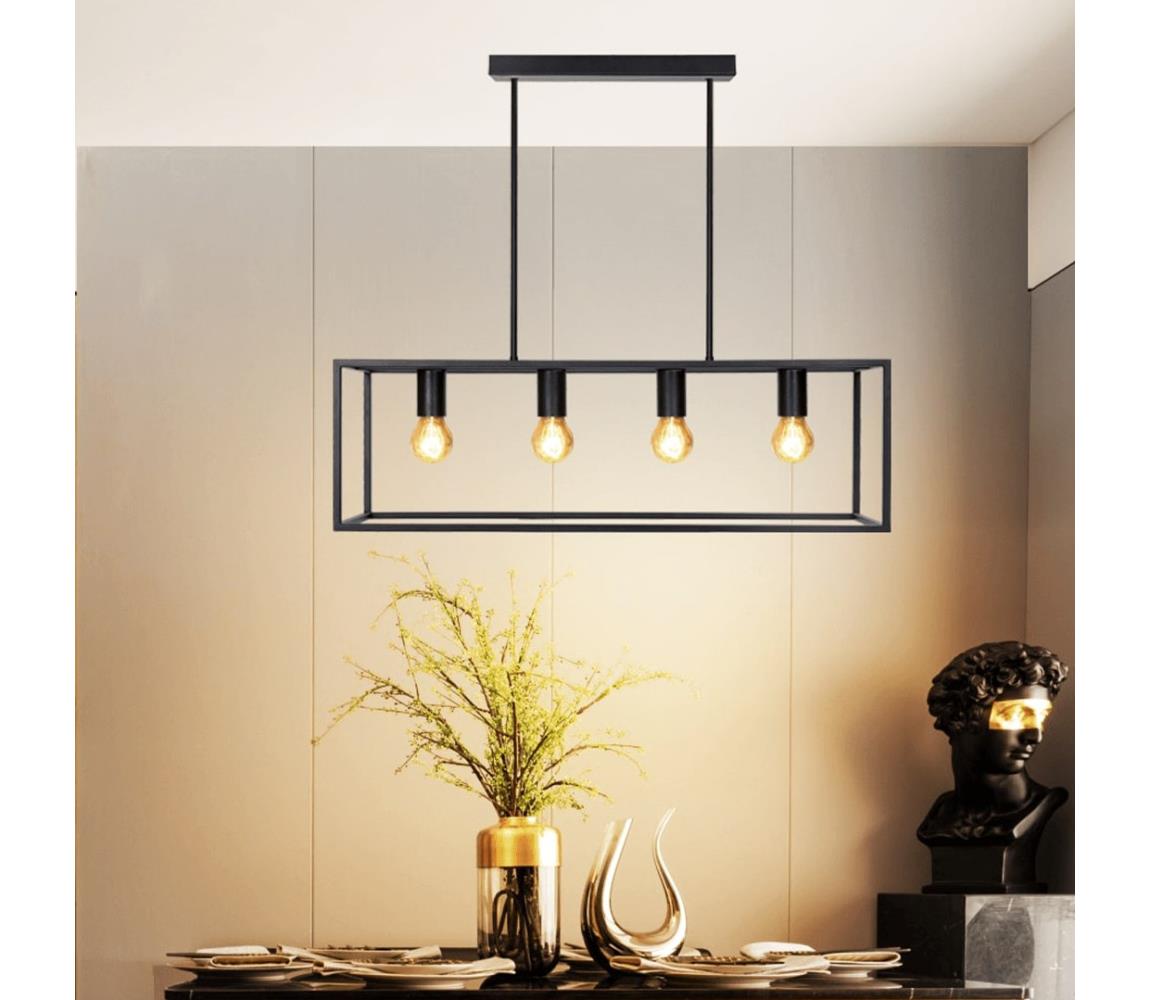 Lustră pe tijă  4xE27/40W/230V