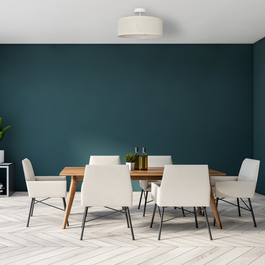 Lustră pe tijă ALBA 3xE27/15W/230V crem