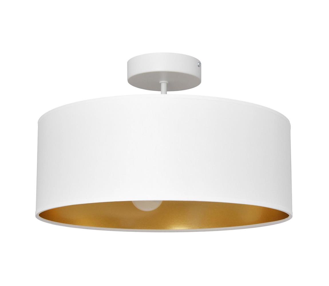 Lustră pe tijă ALBA 3xE27/60W/230V albă/aurie