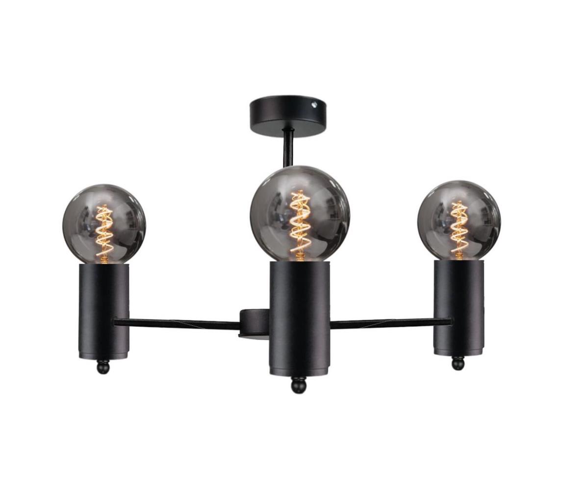 Lustră pe tijă ARD 3xE27/60W/230V neagră