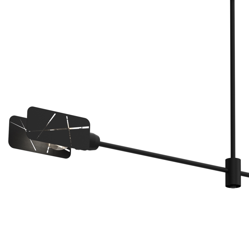 Lustră pe tijă ASTRA 2xE27/60W/230V neagră