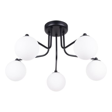 Lustră pe tijă ASTRAL 5xG9/8W/230V negru