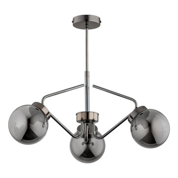 Lustră pe tijă BARSUM 3xE14/10W/230V gri