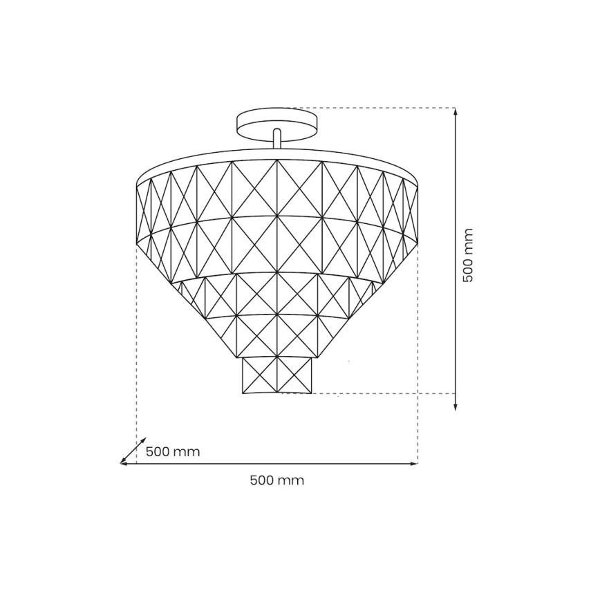 Lustră pe tijă CHELSEA 6xE14/40W/230V d. 50 cm crom lucios
