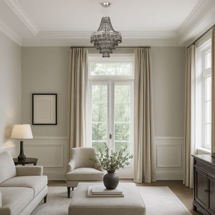 Lustră pe tijă CORAL, 3x E14/40W/230V, Ø 36 cm