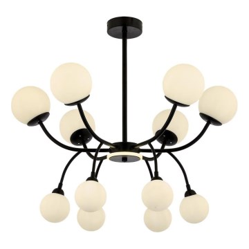 Lustră pe tijă DAISY 12xG9/10W/230V neagră