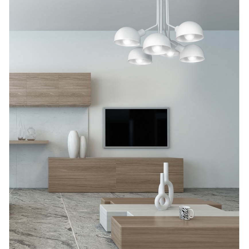 Lustră pe tijă DEVIN 6xE27/60W/230V