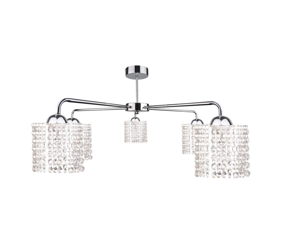 Lustră pe tijă DIAMONT 5xE27/60W/230V