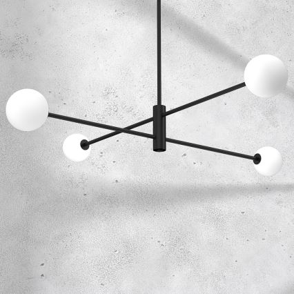 Lustră pe tijă DORI 4xG9/25W/230V neagră