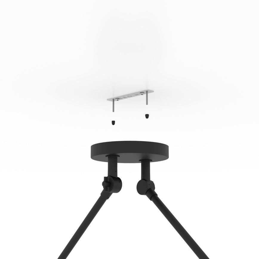 Lustră pe tijă Eglo 2xE27/40W/230V maro