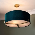 Lustră pe tijă Endon 95839 HAYFIELD 3xE27/40W/230V alamă/verde