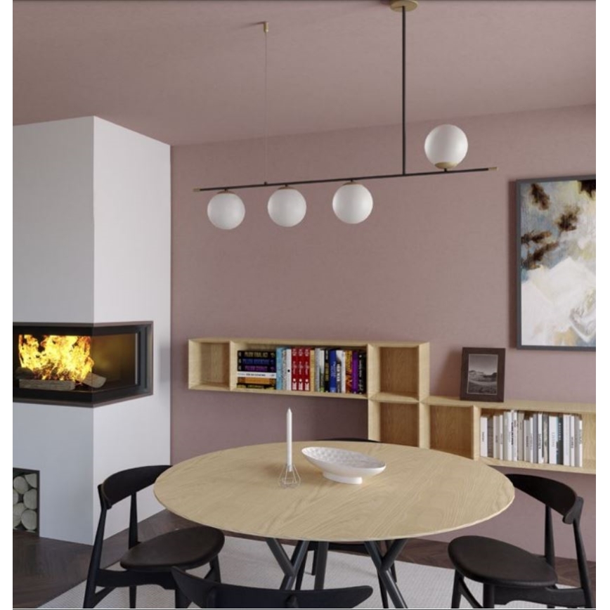 Lustră pe tijă ESSENTIAL 4xE14/28W/230V Redo 01-2949