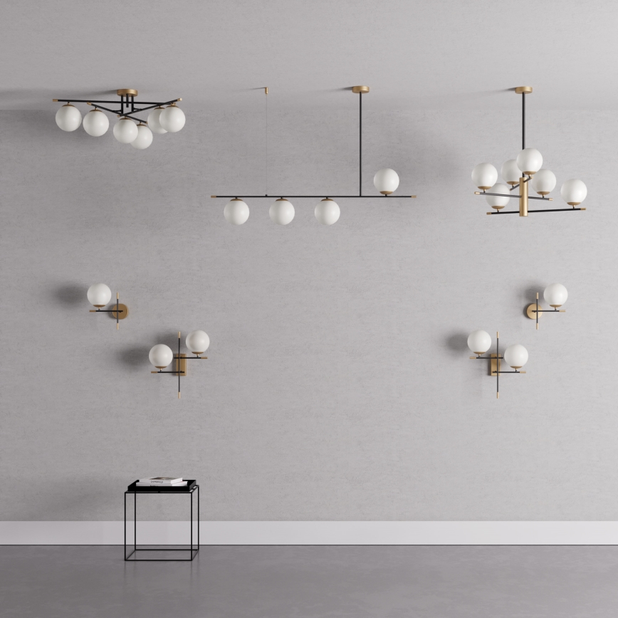 Lustră pe tijă ESSENTIAL 4xE14/28W/230V Redo 01-2949