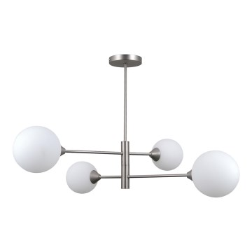 Lustră pe tijă EVORA 4xG9/5W/230V nichel ITALUX