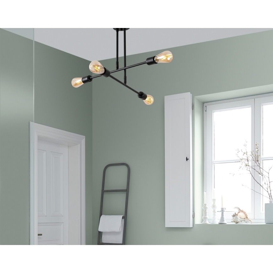 Lustră pe tijă FLOWER 4xE27/40W/230V