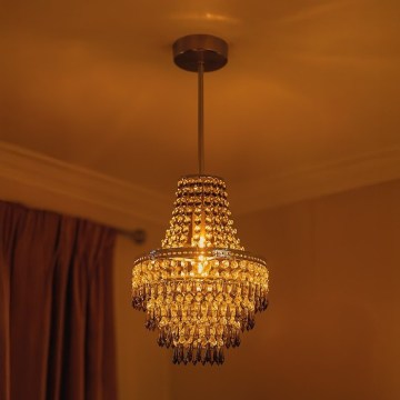 Lustră pe tijă GEMMA, 1xE27, 60 W, 230 V, Ø 23 cm