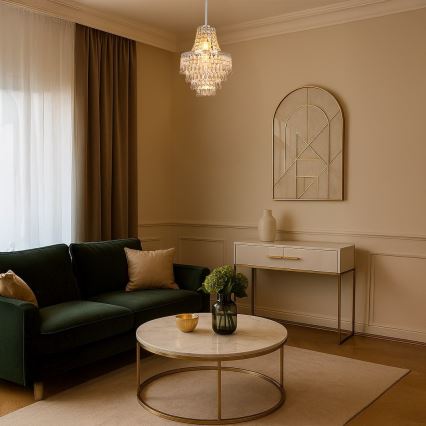 Lustră pe tijă GEMMA, 1xE27, 60 W, 230 V, Ø 23 cm