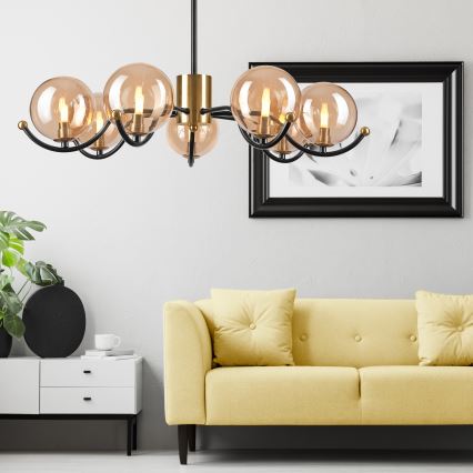 Lustră pe tijă GEORGIA 7xE14/5W/230V