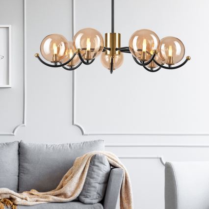 Lustră pe tijă GEORGIA 7xE14/5W/230V