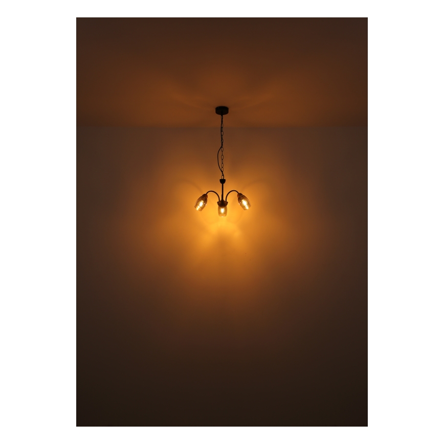 Lustră pe tijă 3xE14/25W/230V Globo