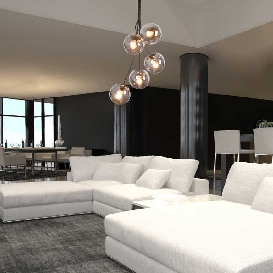 Lustră pe tijă 5xE14/40W/230V Rabalux