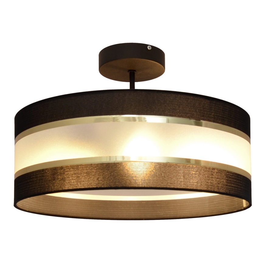 Lustră pe tijă HELEN 3xE27/15W/230V neagră/aurie