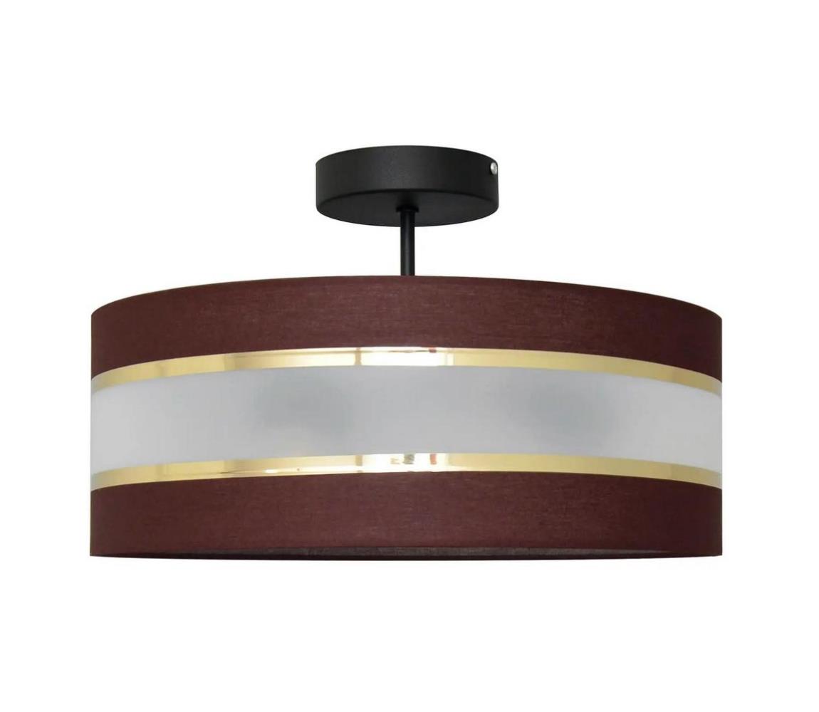 Lustră pe tijă HELEN 3xE27/60W/230V maro/neagră/aurie