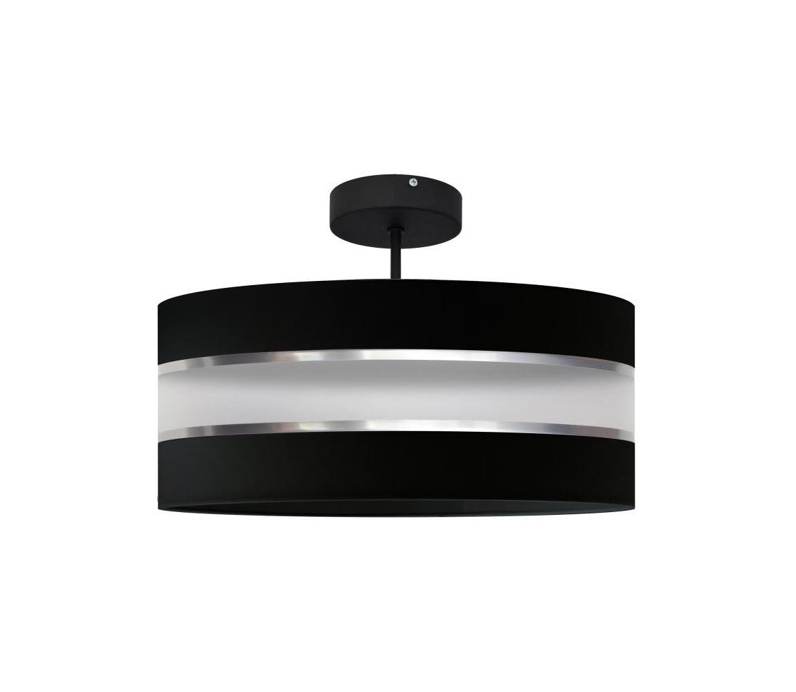 Lustră pe tijă HELEN 3xE27/60W/230V neagră/crom lucios