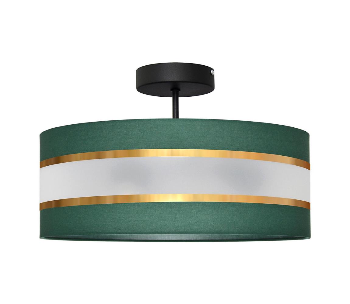 Lustră pe tijă HELEN 3xE27/60W/230V verde/auriu