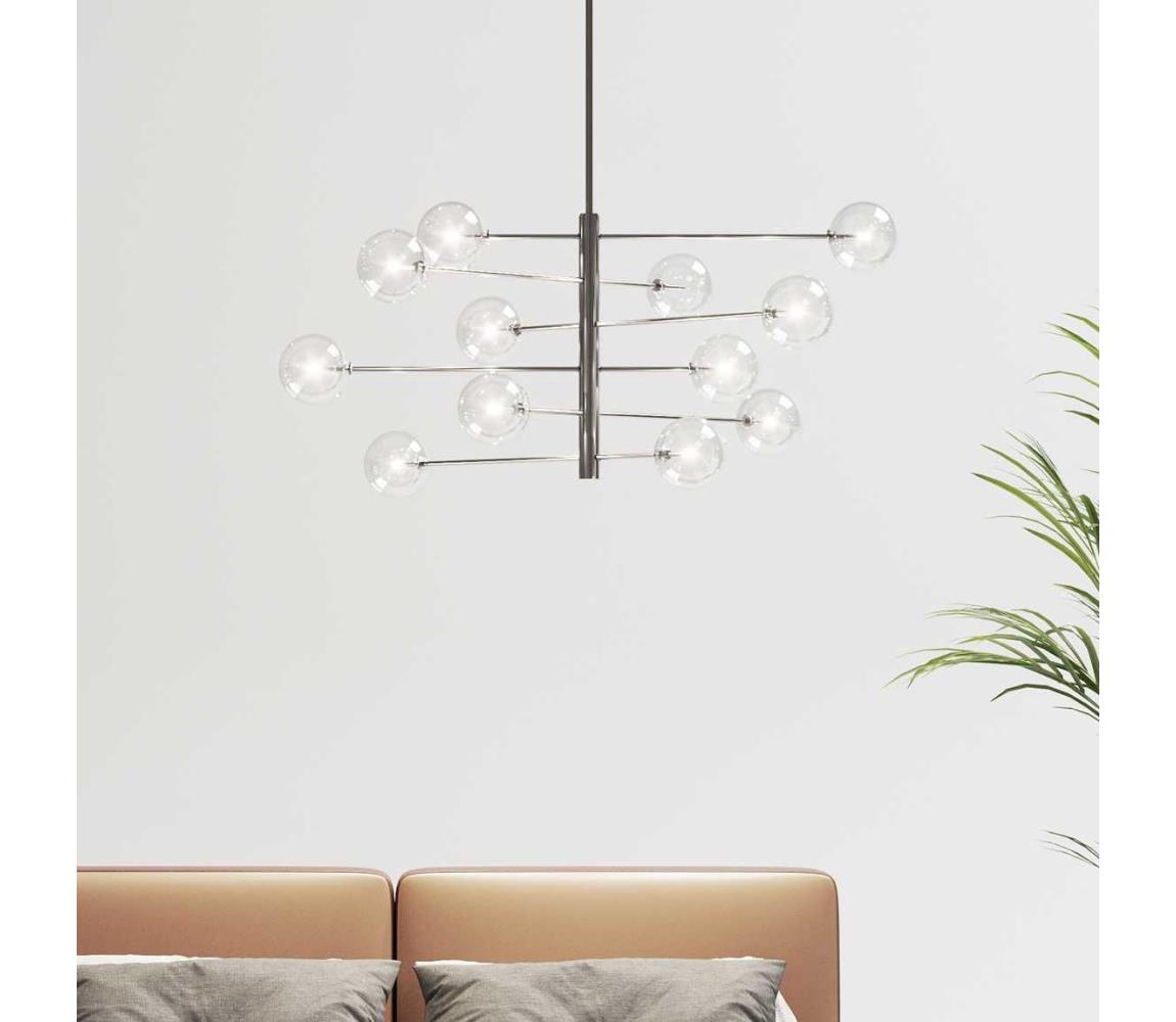 Lustră pe tijă Ideal Lux EQUINOXE 12×G4/2W/230V