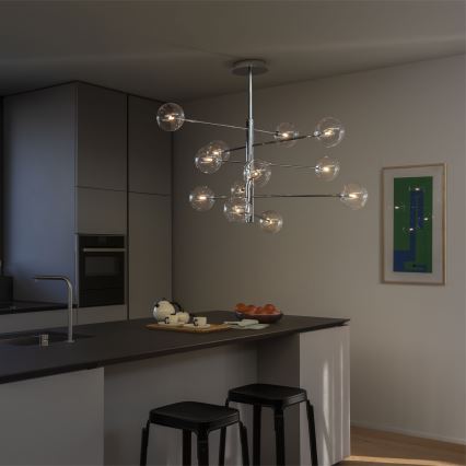 Lustră pe tijă Ideal Lux EQUINOXE 12×G4/2W/230V