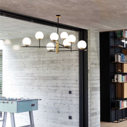 Lustră pe tijă Ideal Lux GOURMET 9xE14/28W/230V