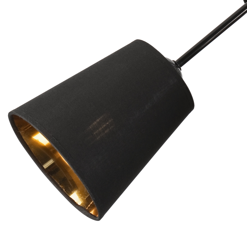 Lustră pe tijă IRMA 3xE27/15W/230V negru