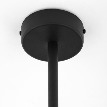 Lustră pe tijă Jupiter 1974 MOKA 3xGU10/10W/230V + 3xG9/10W/230V negru/crom