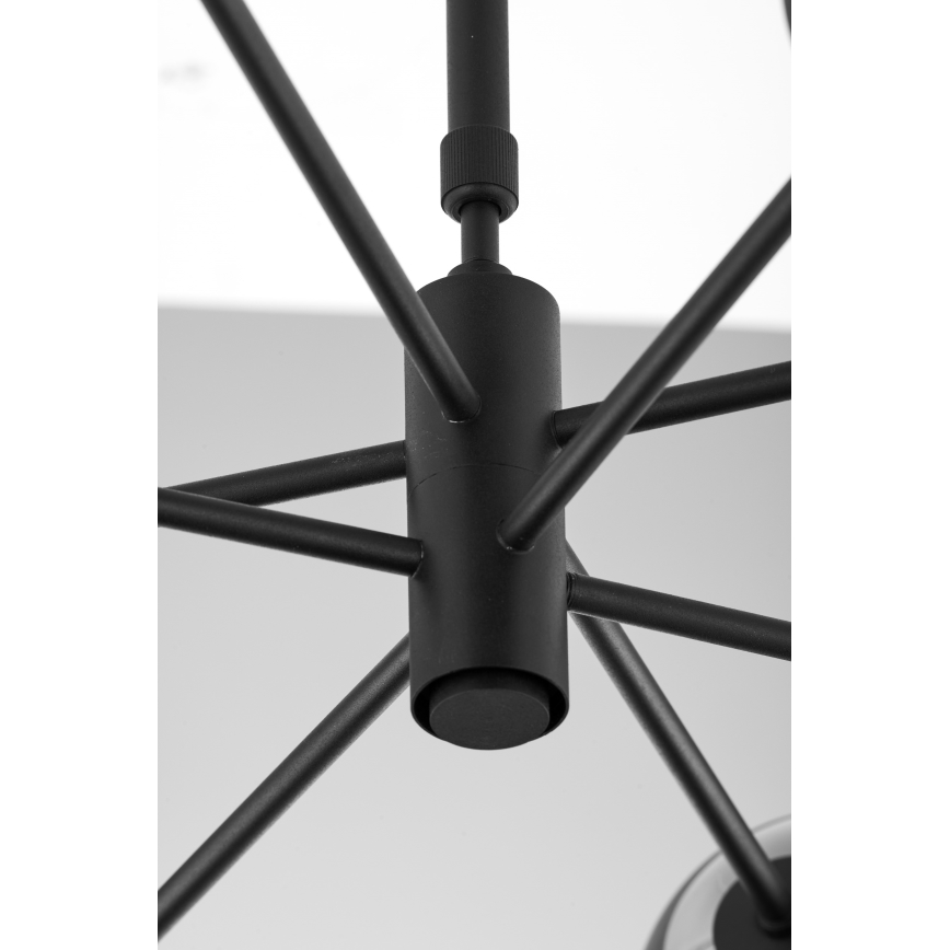 Lustră pe tijă Jupiter 1994 MOKA 4xGU10/10W/230V + 4xG9/10W/230V negru/bej