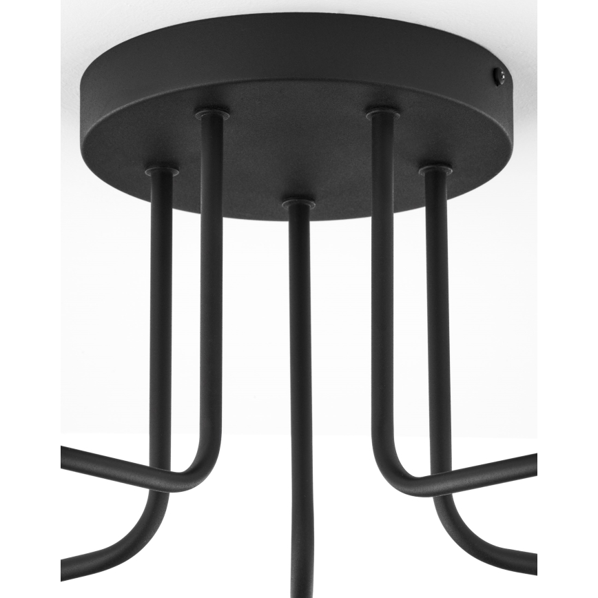 Lustră pe tijă Jupiter 2040 BURANO 5xG9/10W/230V negru/auriu/transparent