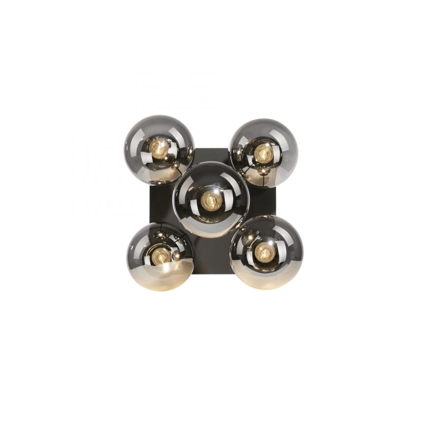 Lustră pe tijă JUST LIGHT. 14602-18 WIDOW 5xE14/25W/230V negru