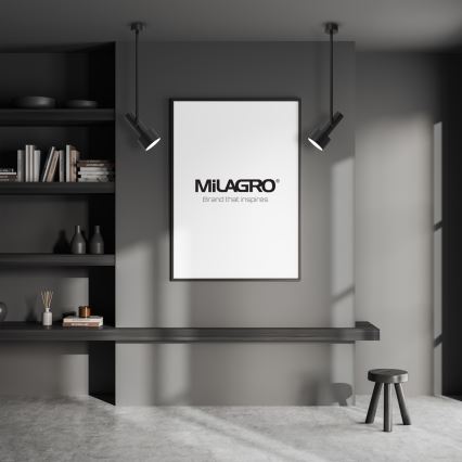 Lustră pe tijă LINTERNA 1xGX53/12W/230V neagră