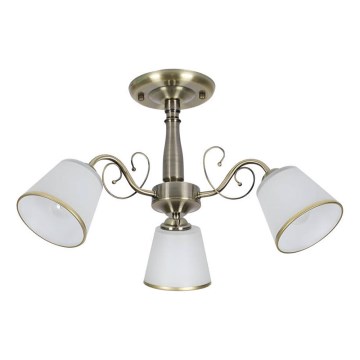 Lustră pe tijă LOSANNA 3xE14/40W/230V alamă