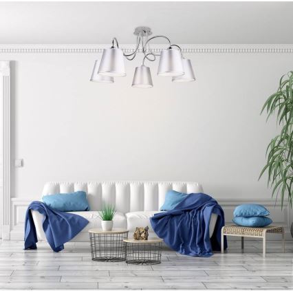 Lustră pe tijă LUK 5xE14/40W/230V