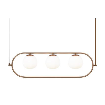 Lustră pe tijă Maytoni MOD221PL-03BS ERICH 3xE14/40W/230V cupru