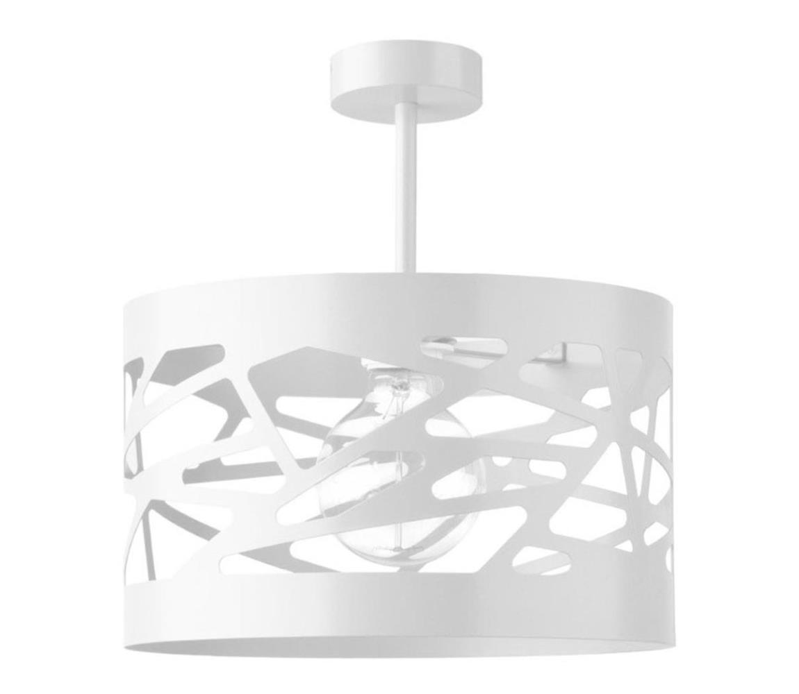 Lustră pe tijă MODUL FREZ 1xE27/60W/230V d. 39 cm albă