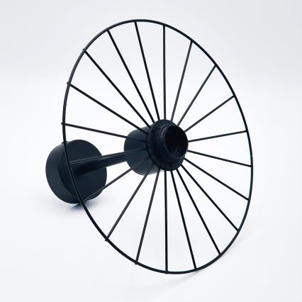 Lustră pe tijă MONTANA 1xE27/15W/230V d. 30 cm negru