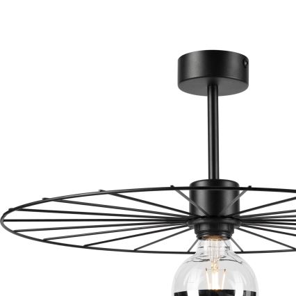 Lustră pe tijă MONTANA 1xE27/15W/230V d. 45 cm negru