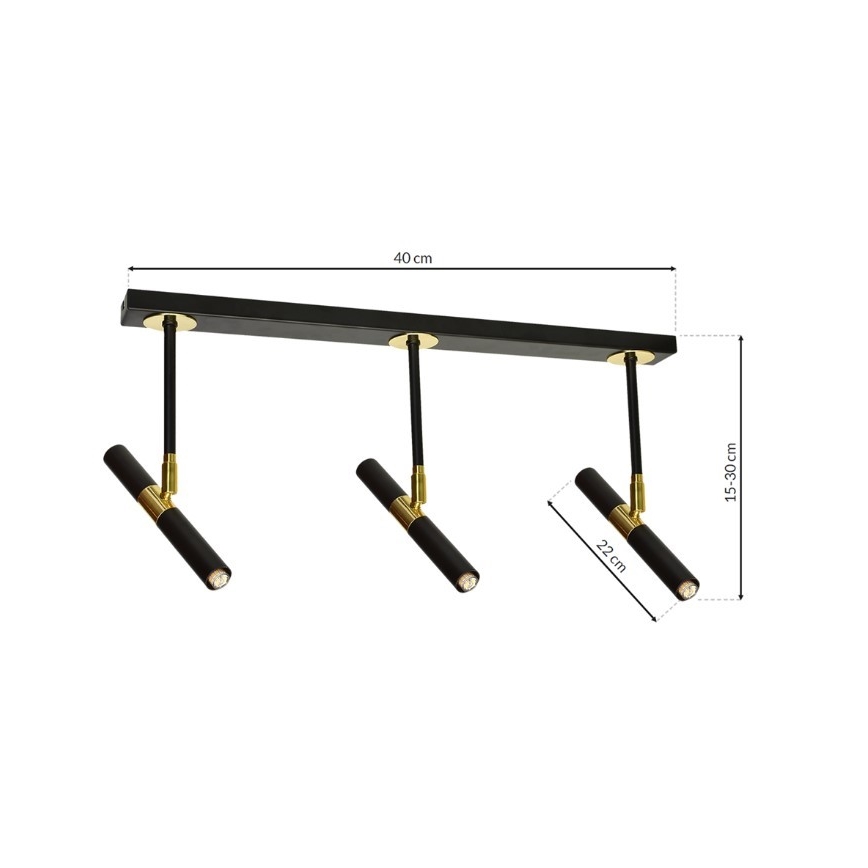 Lustră pe tijă MONZA 5xG9/7W/230V