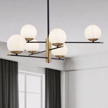 Lustră pe tijă NOSTALGIA 6xE14/40W/230V