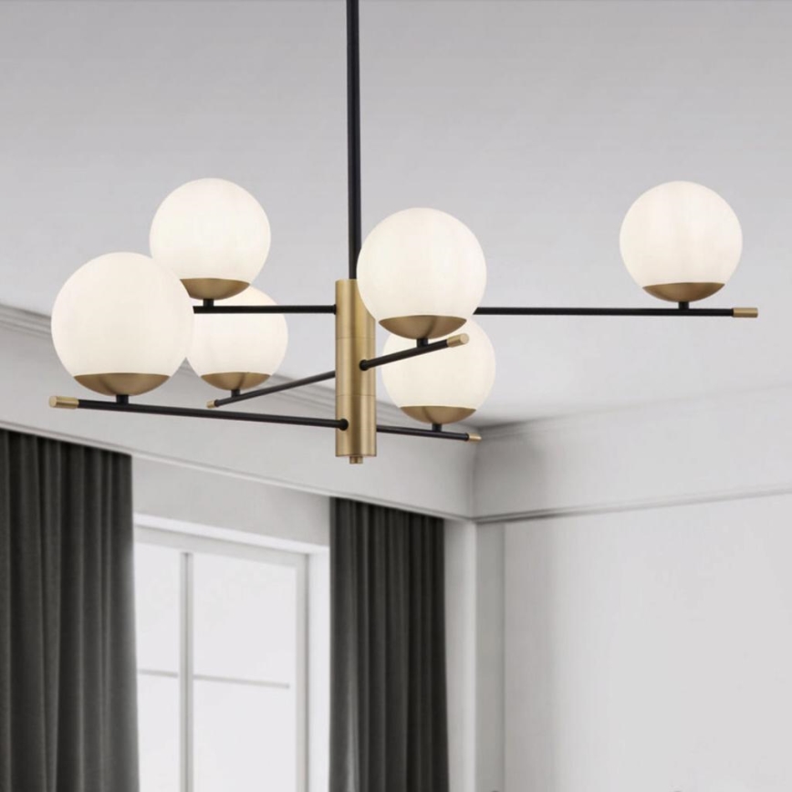 Lustră pe tijă NOSTALGIA 6xE14/40W/230V