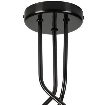 Lustră pe tijă PRIYA 3xE27/15W/230V negru
