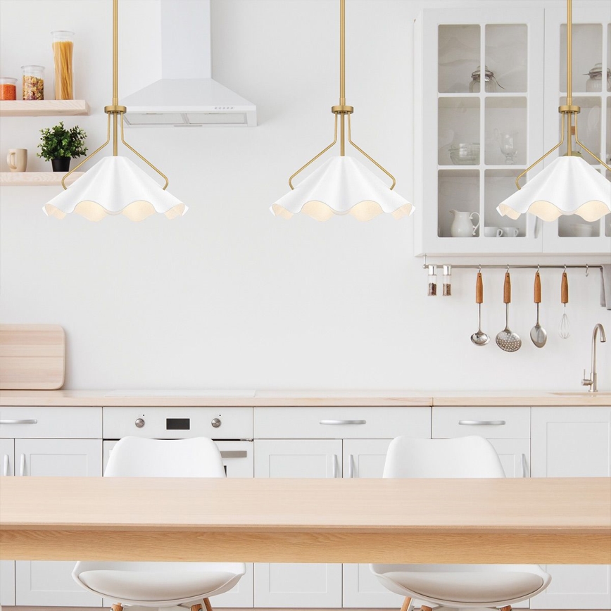 Lustră pe tijă Quoizel MEJIA 1xE27/60W/230V d. 35,6 cm alamă